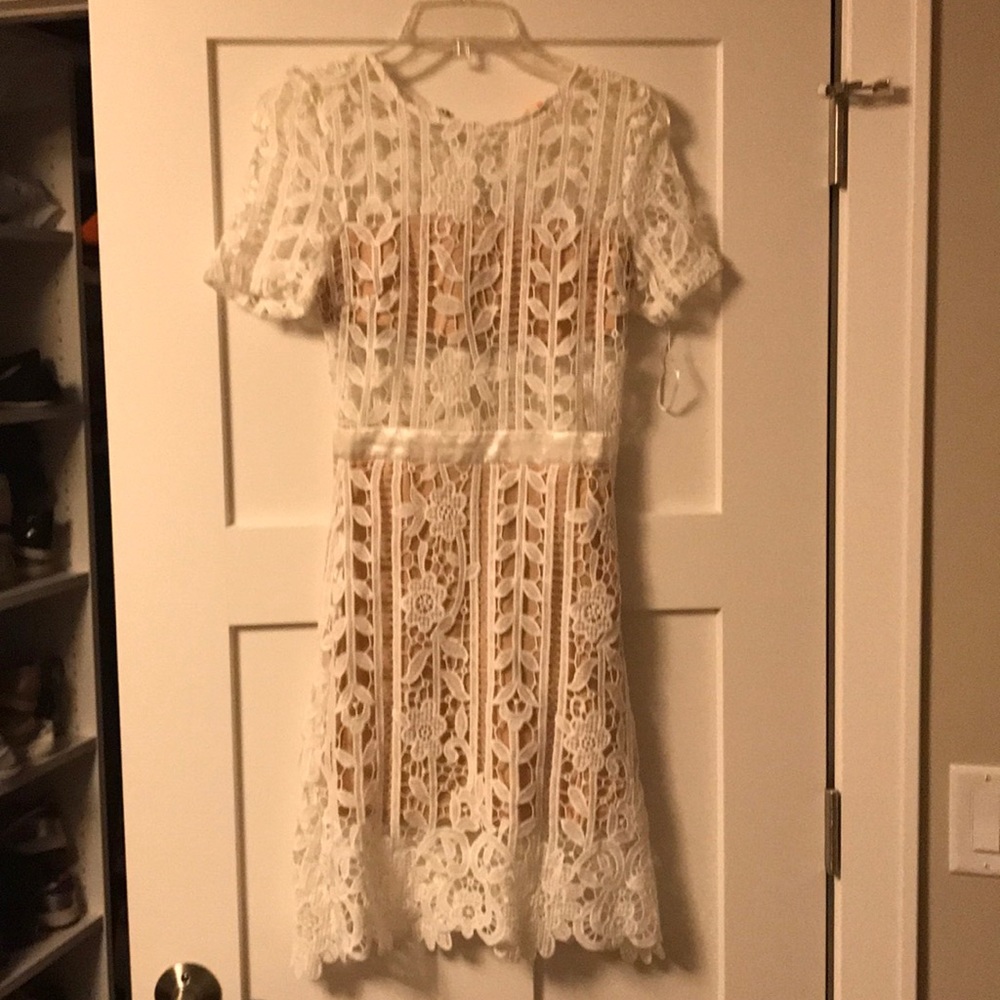 Fun floral white dress